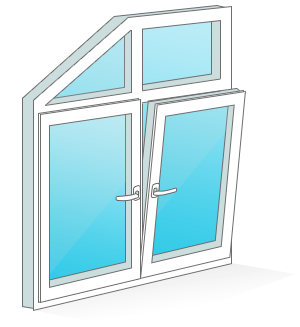 Многостворчатые трапециевидные окна